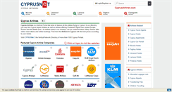 Desktop Screenshot of cyprusairlines.com